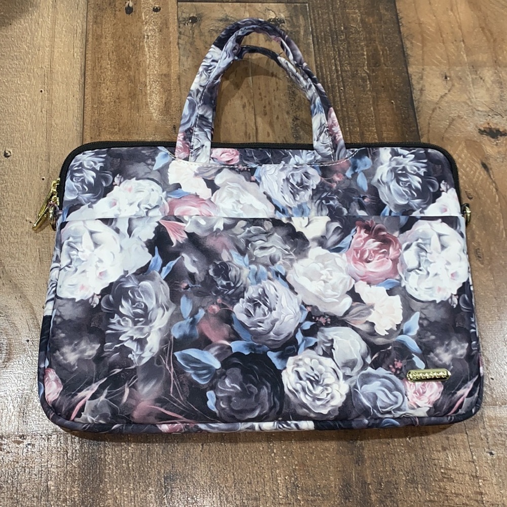 Laptop bag carrying case NWT abstract rose pattern - Picture 7 of 10